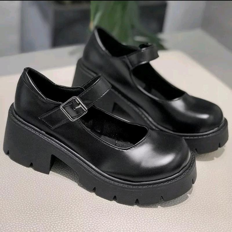 Sepatu loafers wanita sepatu Loly MJ Hitam Putih Shoes Sandal Sendal fantofel  korea 9