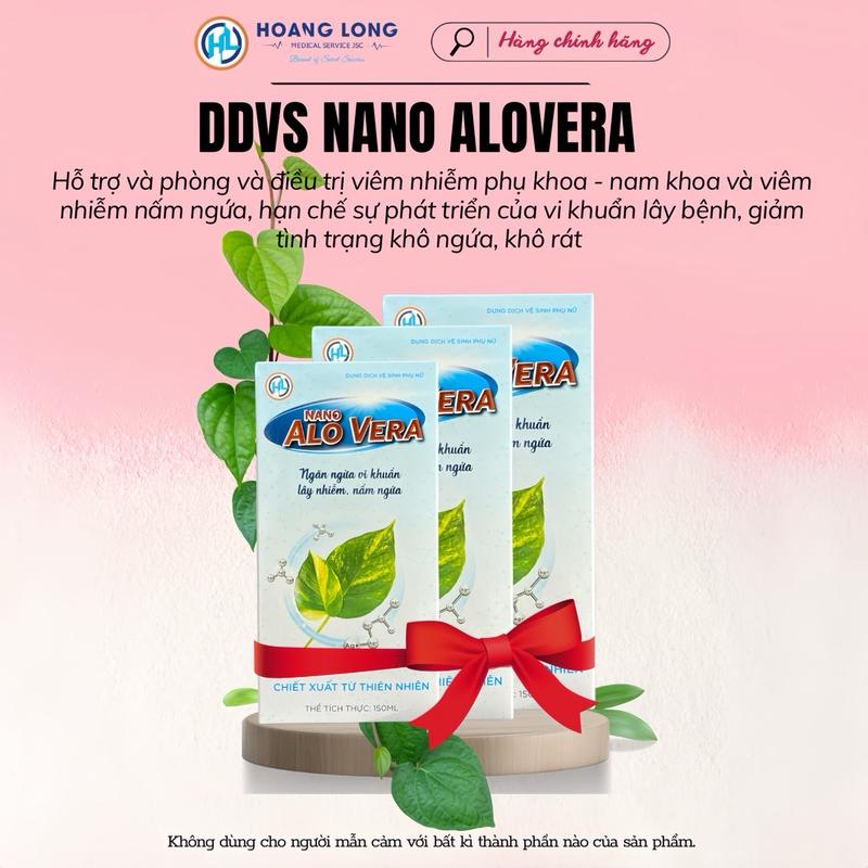[COMBO 3 CHAI-TẶNG KÈM QUÀ] Dung Dịch Vệ Sinh Nano Alovera - Hỗ Trợ Điều Trị Viêm Nhiễm Phụ Khoa Nam Nữ - Chai 150ml phụ nữ viên đăt dich ddvs  phụ dung dịch vệ sinh nữ emmie cho feminine hygiene