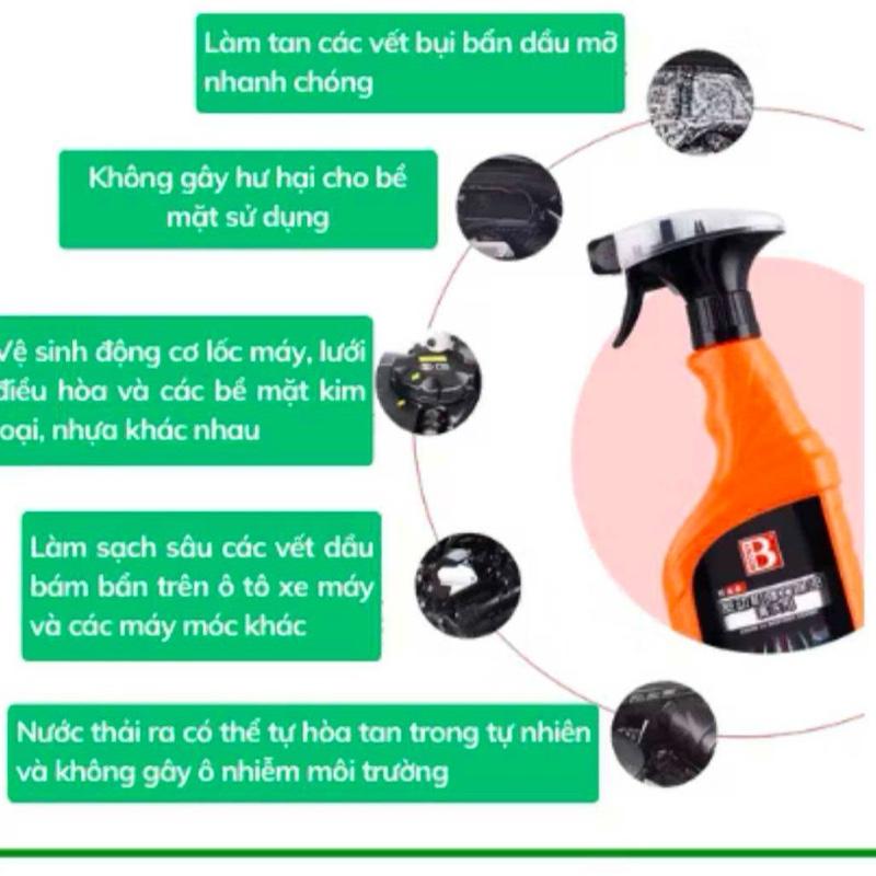 Xịt tẩy rửa đa năng thương hiệu Botny cho xe máy và ô tô - Phụ Kiện 1
