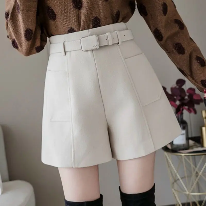 quần short đai vuông túi kiểu mã 01 N Đen ữ Women Pants 2