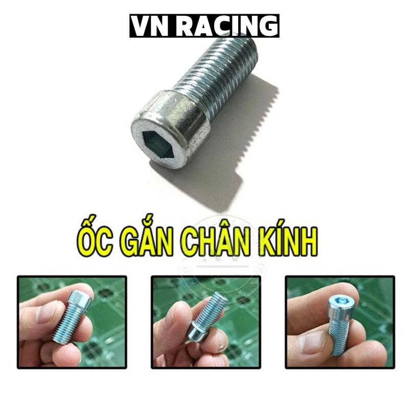 Ốc Lục Giác Gắn Chân Kính 10li20 Đủ Ren Cho Gương Chiếu Hậu, Kính Chiếu Hậu Xe Máy