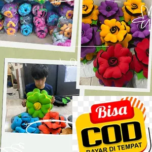Bantal Sofa SNI Jenis Bunga Mawar Ukuran 40cm