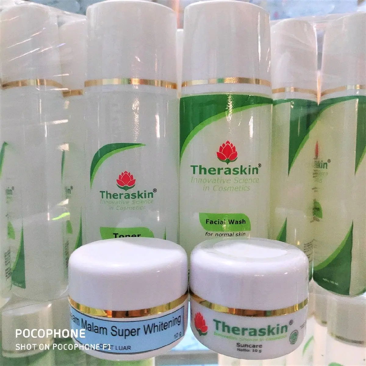 PAKET SUPER WHITENING untuk wajah normal isi 4 Membersihkan Kotoran Hitam Mencerahkan Facial