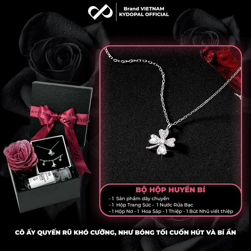 Dây chuyền bạc KYDOPAL đính đá cao cấp trang sức bạc nữ sang trọng 925 - PAL9B4C2