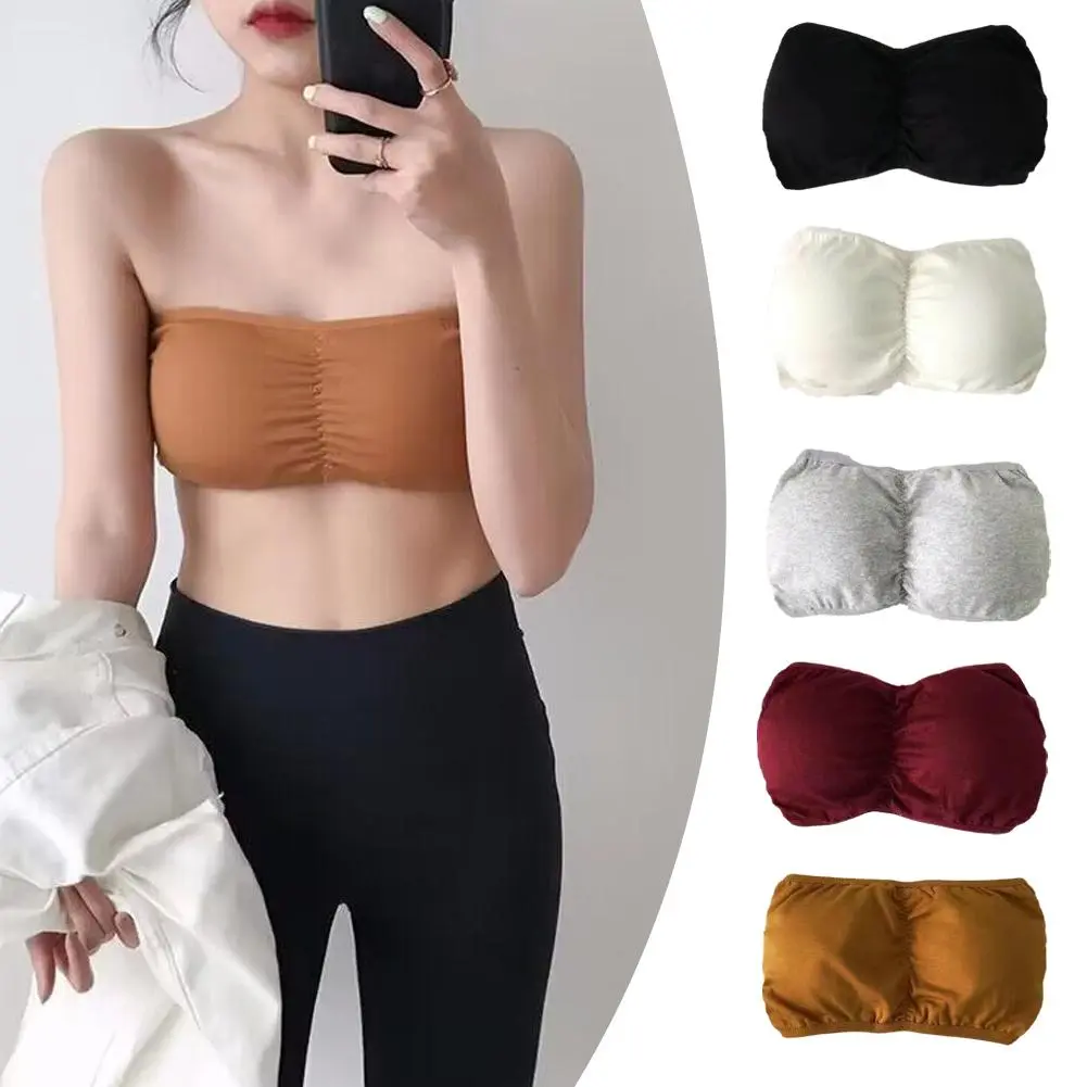 Strapless Chest Wrap Summer New Underwear Anti-Light Strapless Base Versatile Chest Wrap Student Breasted Bra