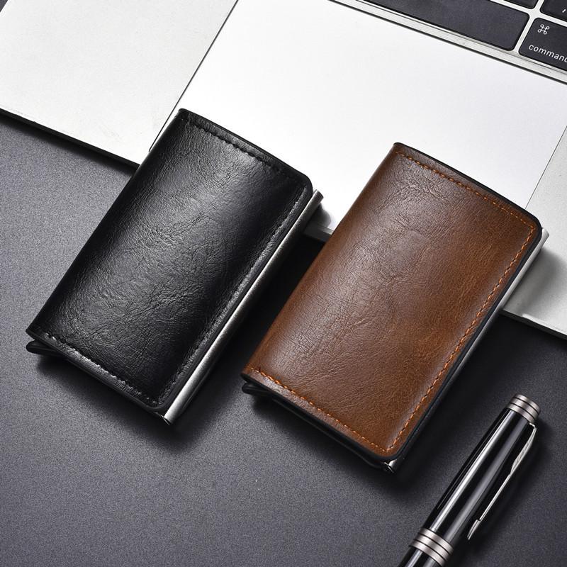 Product Introduction of Lightweight anti-theft and anti-magnetic metal card case, business aluminum alloy card case, card holder bag for men 1