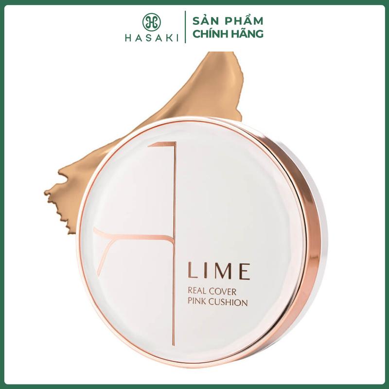 Phấn Nước Lime Real Cover Pink Cushion SPF 50+/PA+++ Kiềm Dầu 20g | HASAKI BEAUTY