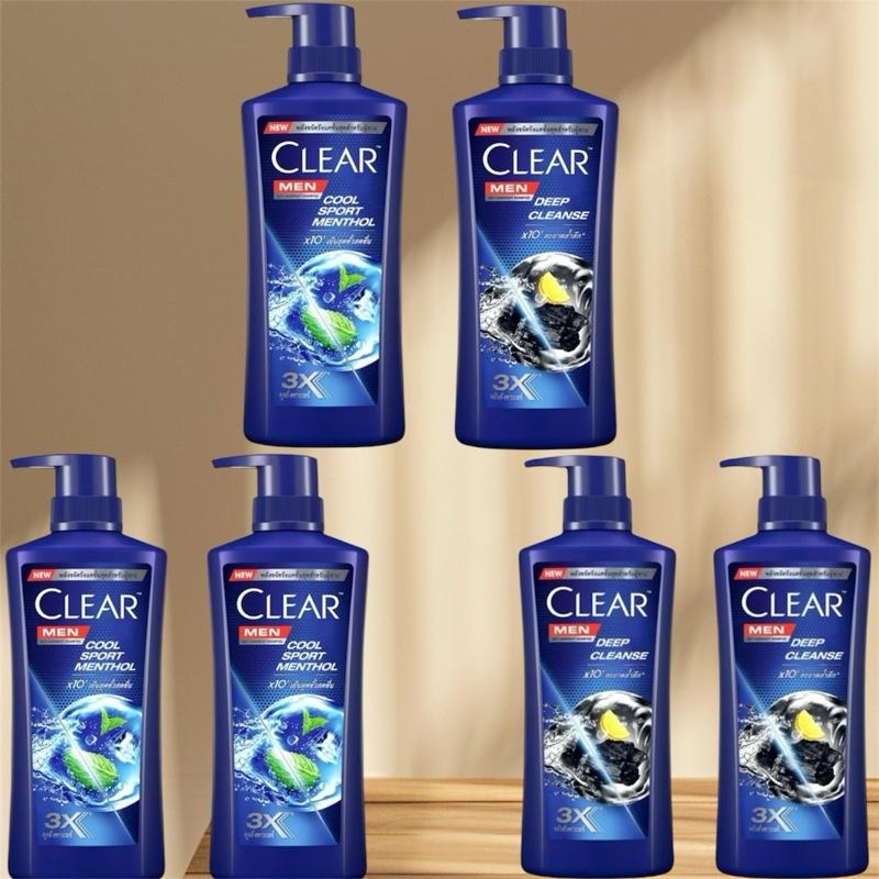 Combo 2 chai dầu gội Clear Men & than hoạt tính Thái Lan  390ml / chai Chăm Sóc Tóc Dưỡng Tóc