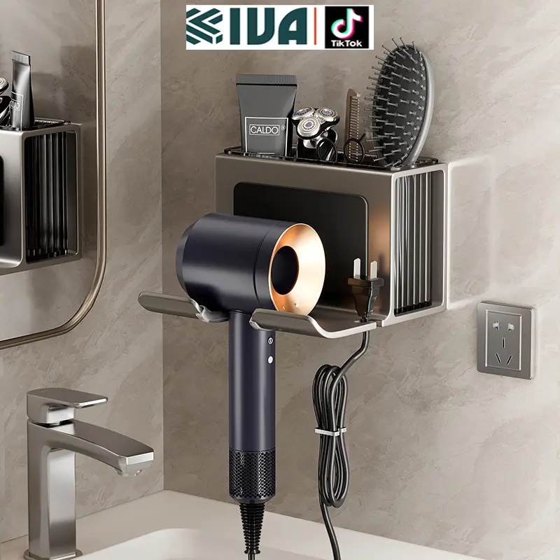 Giá đỡ, treo để máy sấy tóc KIVA, đa dang kiểu dáng, sử dụng nhiều máy sấy khác nhau, chất liệu nhôm hàng không.