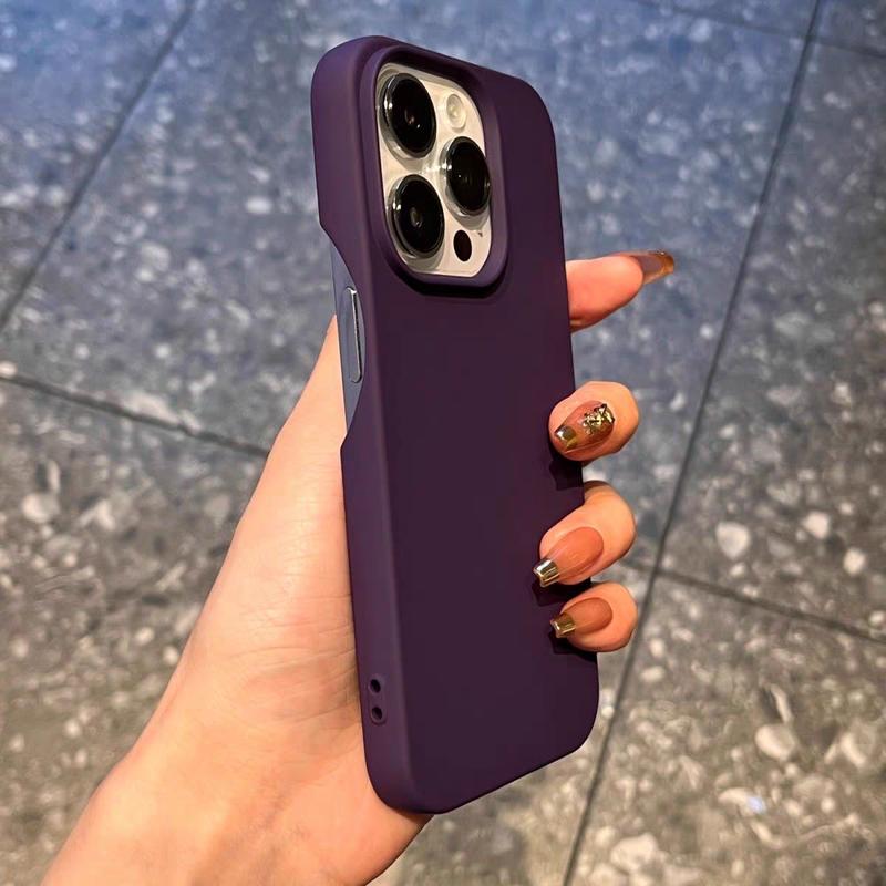 Ốp Điện Thoại, Thiết Kế Đơn Giản Màu Trơn Sang Trọng, Bao Gồm Bán, Thích Hợp Cho iPhone 11, 12, 13, 14, 15, 16, 17 Pro Max, Plus, Chống Sốc, Ốp Bảo Vệ Điện Thoại, Ốp Lưng Siêu Mỏng, Có Phụ Kiện