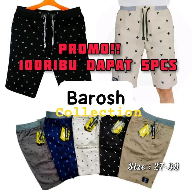 100k dapat 5pcs celana cinos motif bahan katun twill Dewasa Karet 0