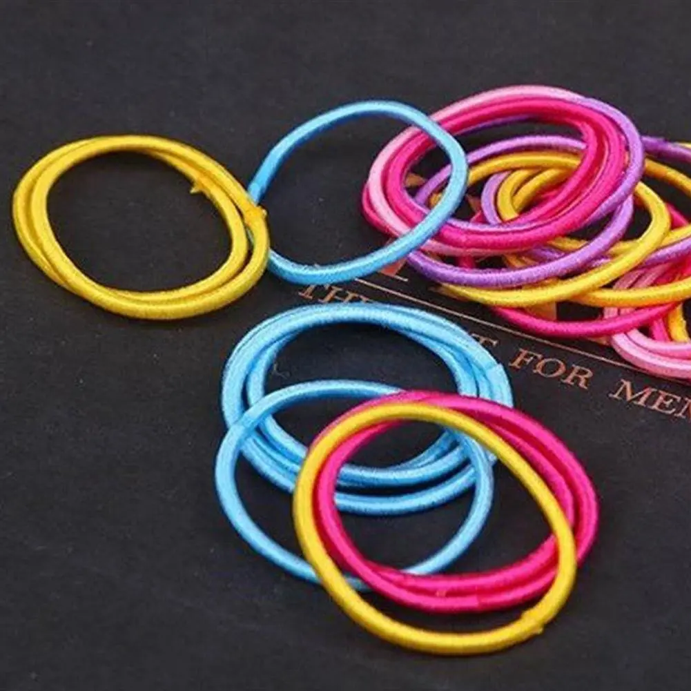Dây Buộc Tóc Trẻ Em, Liền Mạch, Dây Cao Su, Phụ Kiện Tóc, Kiểu Đầu, 1 Cái, A5V6