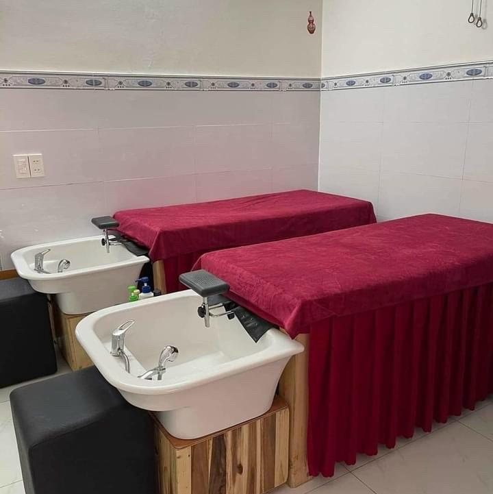 Drap giường Gội, ga giường 2in1, giường spa vải THUN mềm mại