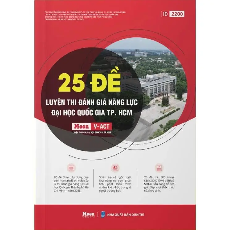 Sách - 25 Đề Ôn Thi Đánh Giá Năng Lực Đại Học Quốc Gia TP. HCM 2