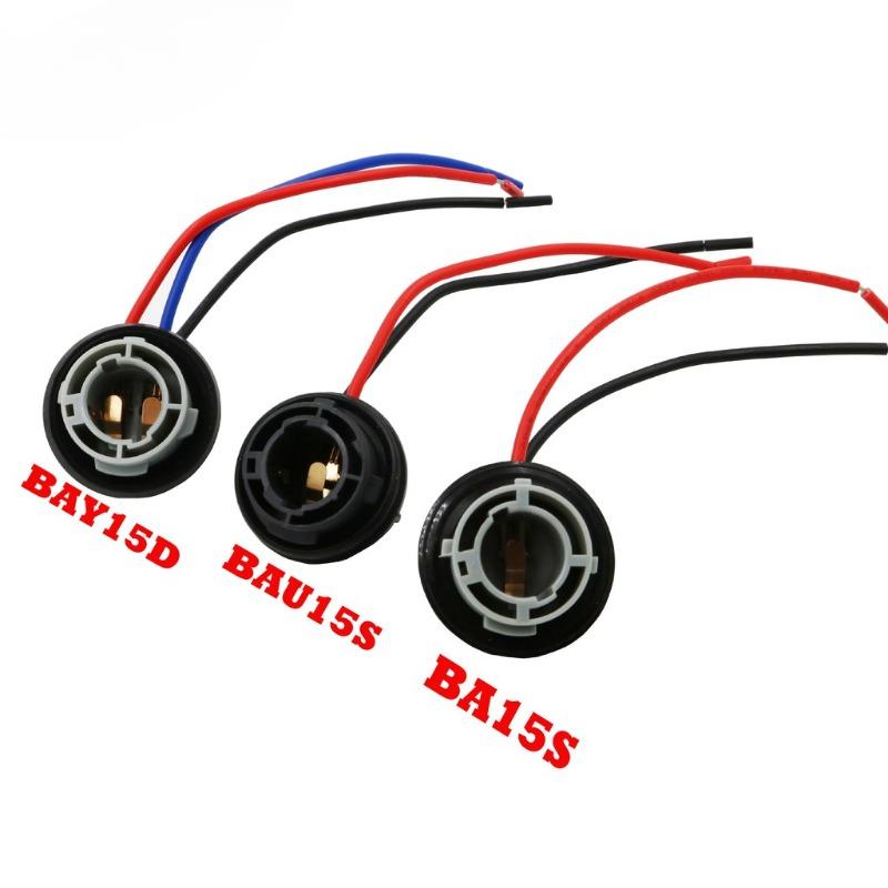 Product Introduction of 1PCS 1156 BA15S P21W BAU15S BAY15D 1157 P21/5W Turn Signal Brake Light Bulb Socket Wire Harness Connector 17