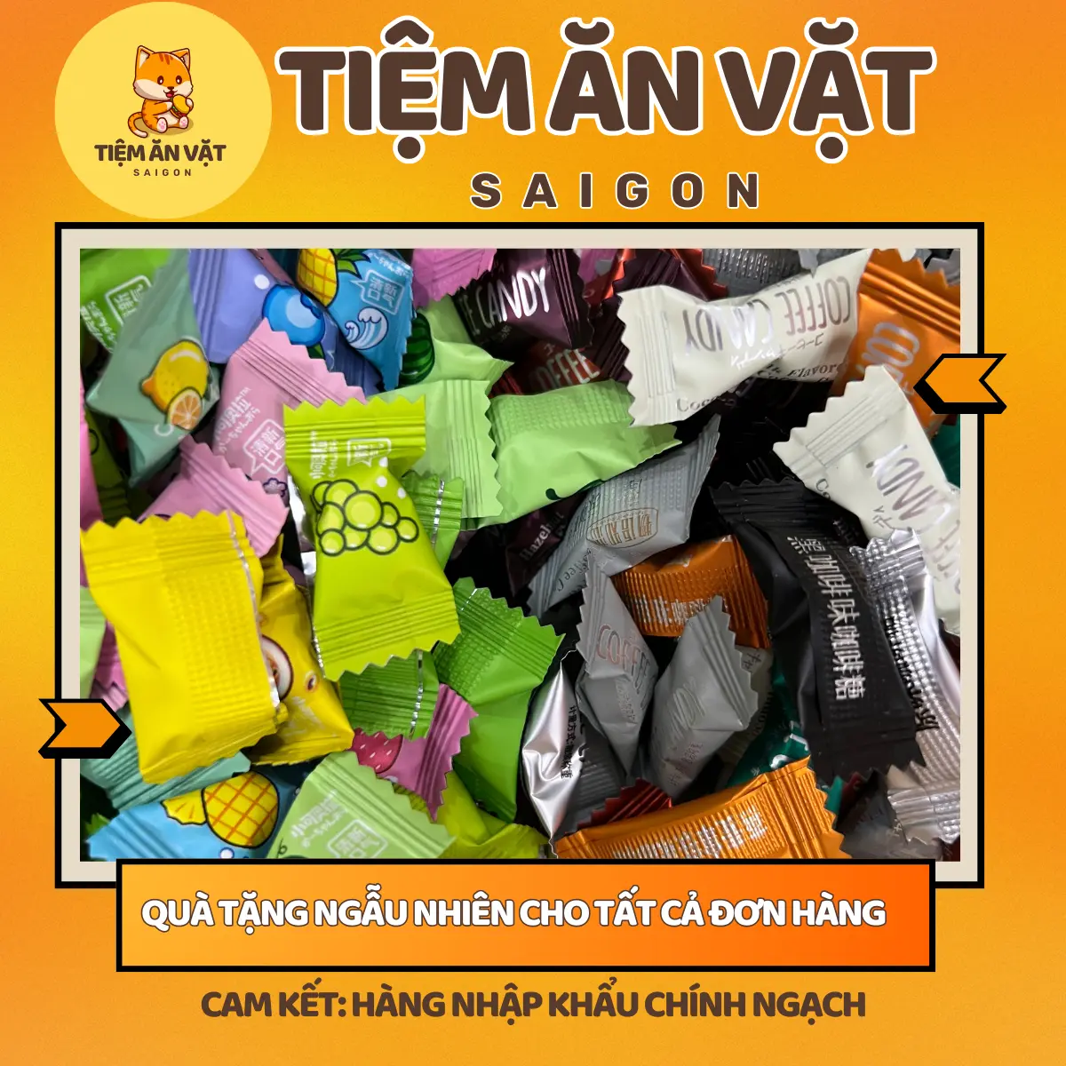 Kẹo Ngậm Vi.ta.min C Trái Cây Hằng Du Mục & Kẹo Caffe bán chạy tiktok - đồ ăn vặt Nội Địa Trung - Tiệm Ăn Vặt SG