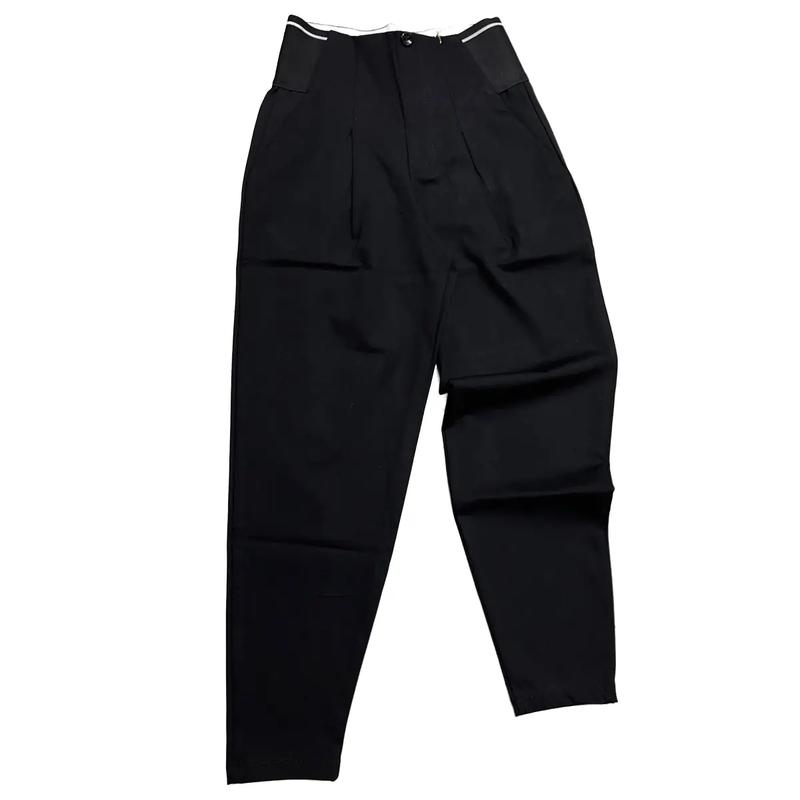 BIG SIZE 140KG Quần tây nữ lưng cao dáng baggy nữ vải umi - Quần baggy 9 tấc công sở 1 Khuy Bigsize Từ 40KG Đến 140KG Chất Umi Pants Women