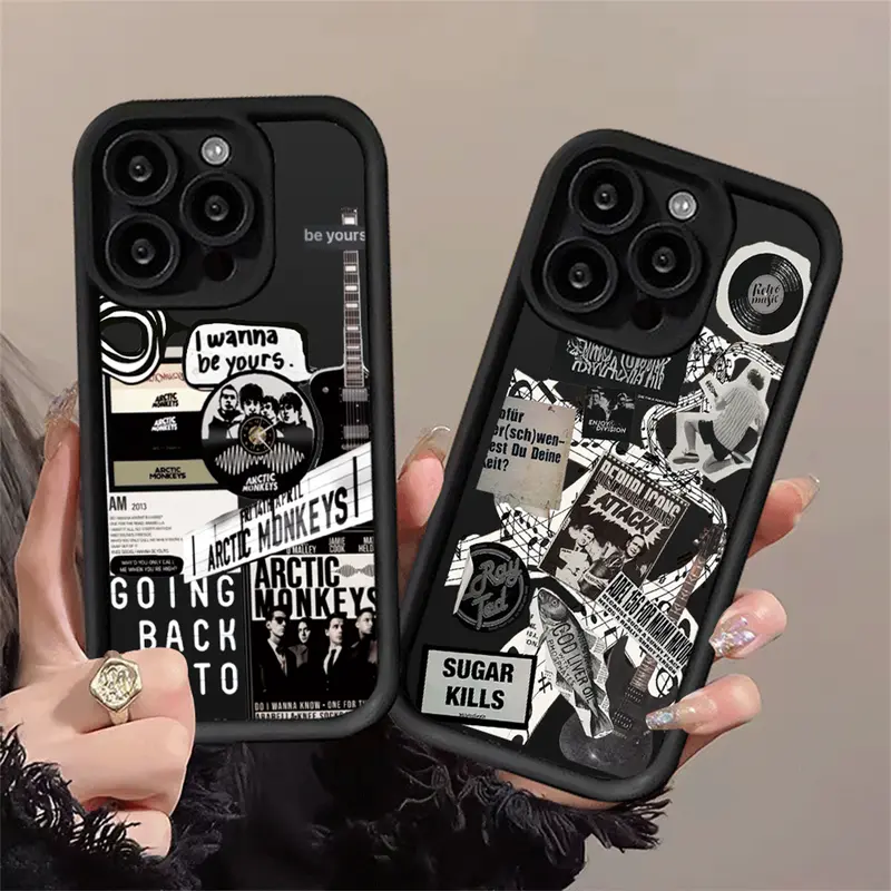 Casing Untuk hp Infinix Hot 50 Pro Plus Hot 50i Smart 9 Note 40 Pro GT 20 Pro Smart 8 Pro Hot 40 Pro Smart 8 5 6 7 Note 30 Hot 40i 30i 20S Note 12 Hot 12 11 9 10 Play SPARK 20C GO 2024 Cool Music Band illustration Soft Case 2