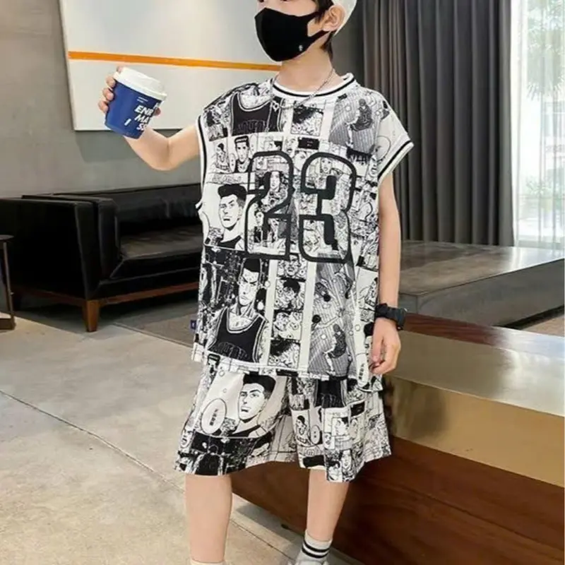 Set bộ quần áo bé trai 15-45kg mẫu BA LỖ 23. Chất liệu thun lạnh thoáng mát,. thấm hút mồ hôi. HE20 1