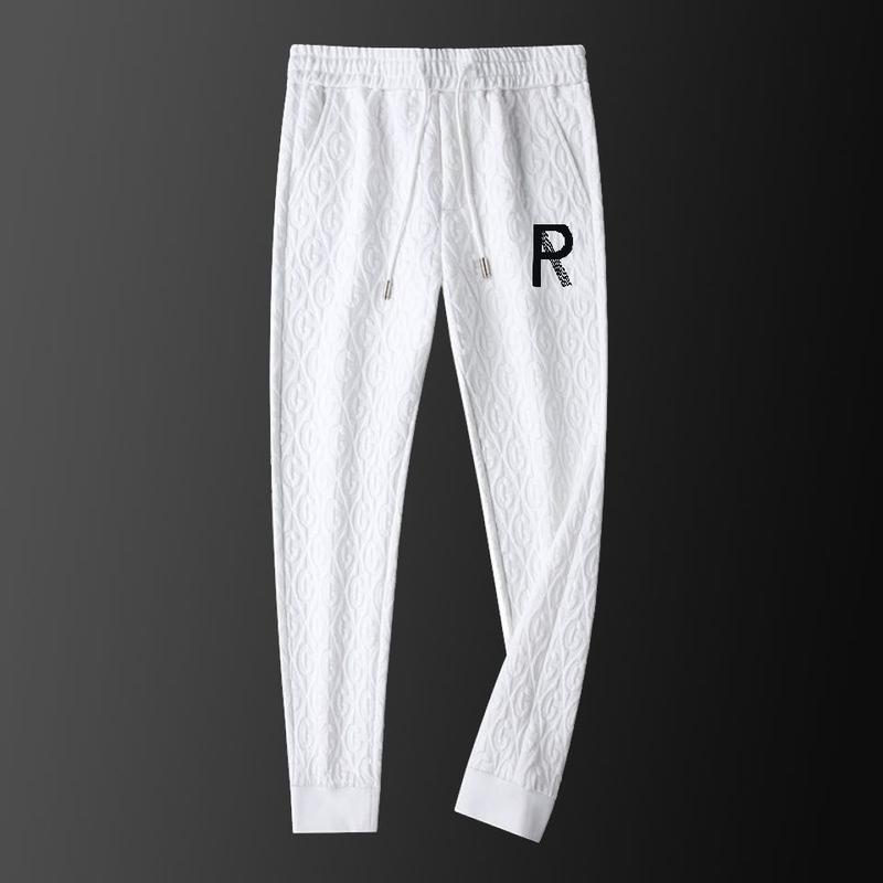 Casual Men's Suit Autumn Winter Jacket Men's Light Luxury Printed Ins Fashion Sports Pants Two-piece Set Trendy Parent 2