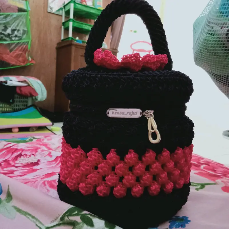 tenong rajut motif popcorn 5