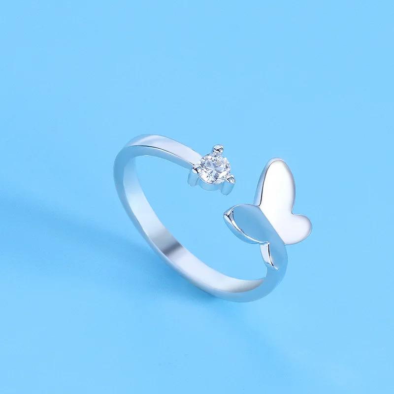 Nhẫn Bạc Sterling 925, Bán Chạy, Zircon AAA, Có Thể Điều Chỉnh, Thiết Kế Đơn Giản, Thời Trang, Tinh Tế, Dành Cho Phụ Nữ, Phụ Kiện Trang Sức, Thích Hợp Cho Tiệc Cưới, Tuyệt Vời Làm Quà Tặng 9