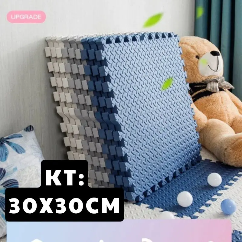 Combo 9 miếng thảm xốp ghép sàn cho bé, thảm xốp lót sàn kích thước 30cmx30cm dày giá rẻ Đồ Chơi Toys