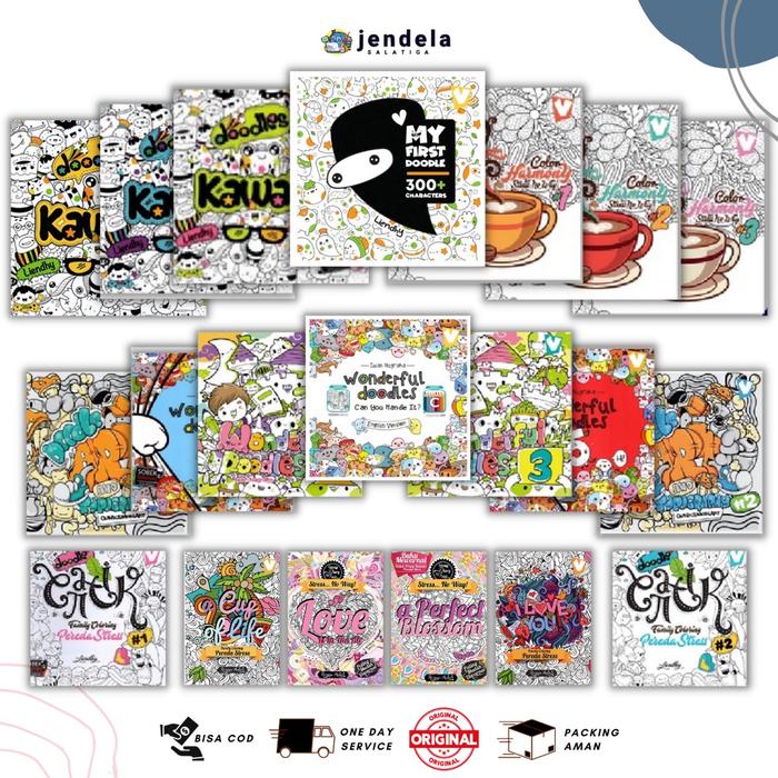 Promo Coloring Book For Adult / Doodle Buku Mewarnai Dewasa - Kota ...