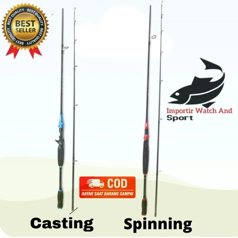 Joran Casting dan spinning ukuran 210 dan 240 cm COD BAYAR DI TEMPAT