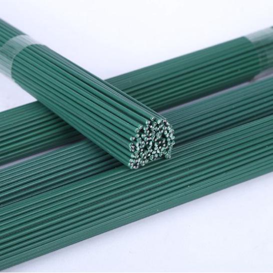 Cây Que kẽm làm hoa | Que kẽm bọc nhựa xanh Dài 40cm làm thân hoa giả, hoa giấy nhún hoa sáp Handmade Diy