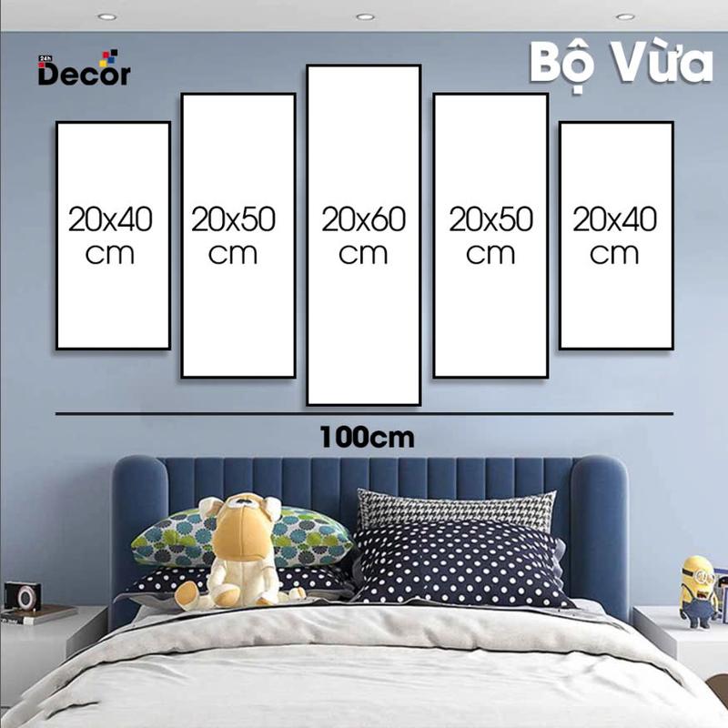 Tranh cây Kim tiền - Tranh gỗ TRÁNG GƯƠNG dán tường bộ 5 tấm- Trang trí Decor phòng 2