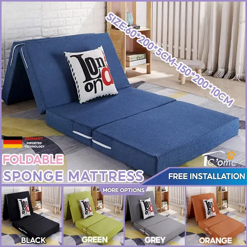 Foldable Mattress Folding Mattress Foldable Bed Rollaway Bed/sofa Multifunctional Folding Bed High Density Sponge Bed