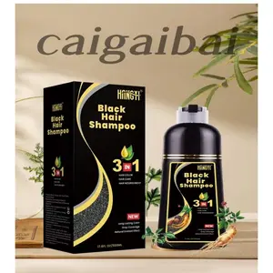 Uban Menjadi Hitam Permanen Sampo Penghilang Uban Shampoo Uban Menjadi Hitam Black Herbal Natural Polygonum Multiflorum Hair Blackening / Vitamin Rambut - 500 ml