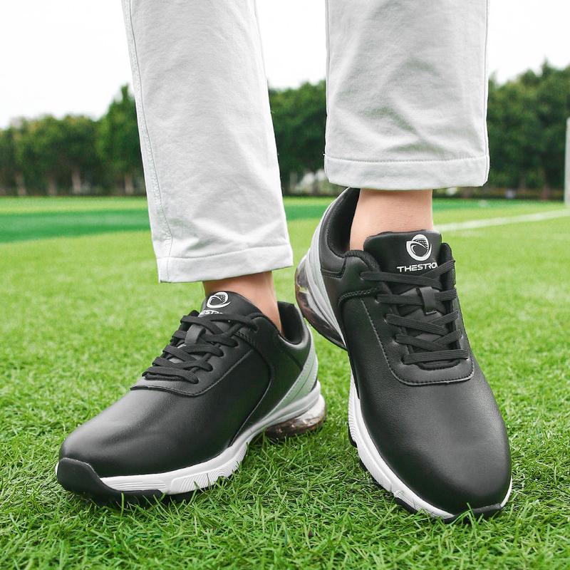 Product Introduction of New Breathable Men's Golf Shoes Professional 8 Studs Large Size Waterproof Non-slip Lightweight Casual Sports Shoes XZ25044 11