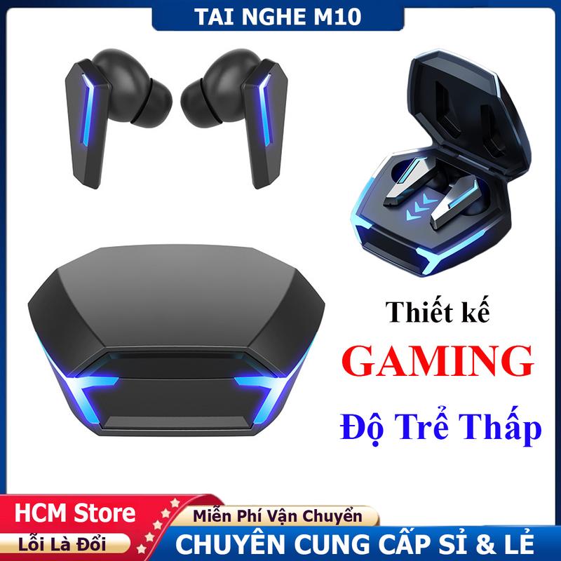 Tai Nghe Gaming M10 Bluetooth 5.4 Không Dây Âm Thanh HiFi Led RGB Kháng Nước Giảm Tiếng Ồn Có Micro Đàm Thoại Chơi Game Độ Trể Thấp - Phiên Bản Nâng Cấp
