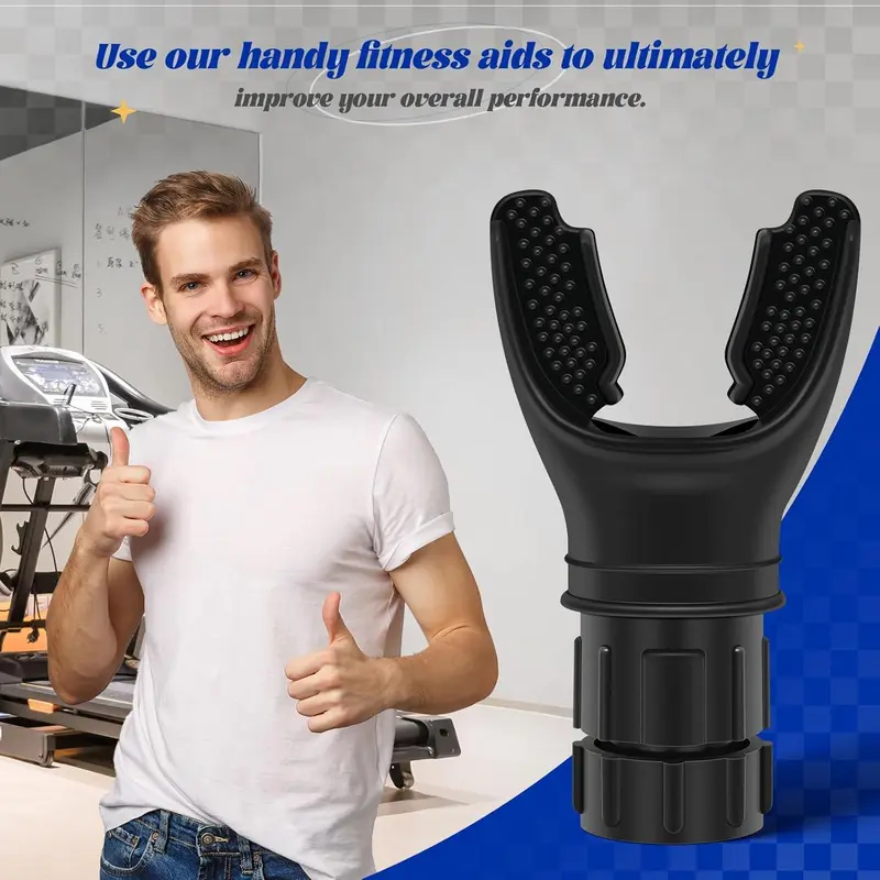 Portable Respiratory Muscle Trainer with Resistance Adjustable, Durable Silicone Exercise Trainer for Improved Endurance and Strength, Easy-to-clean 3