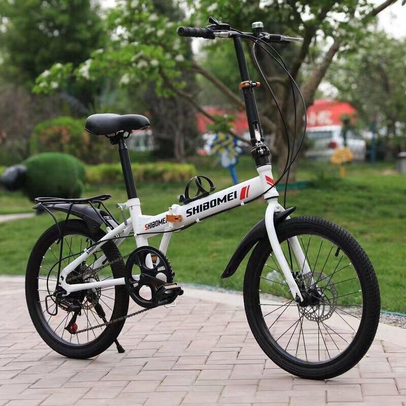 Xe đạp gấp gọn Shibomei vành nan hoa 20 inch xe đạp Sports Cao Su