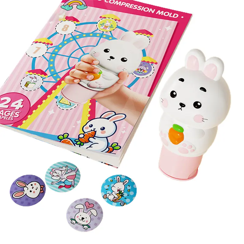 Bộ Dập Nhãn Dán, 100 Trang, Nhãn Dán Họa Tiết Dễ Thương, Đồ Thủ Công Và Thủ Công, Đồ Chơi Thư Giãn, Nhân Vật Hoạt Hình Sưu Tập 4