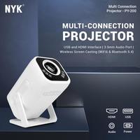 Gambar NYK PY-200 Mini Smart Android Projector 200 ANSI Lumens Full HD 1080P - Mini LCD Projector NYK Smart Android PY 200 dari GGSTORESBY Kota Surabaya 2 Tokopedia