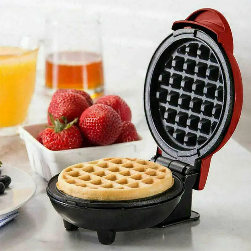 Waffle Electric Mini Maker Breakfast Bubble Egg Pancakes Sandwich Non Stick LED Light EU Plug Dapur Kitchen Household