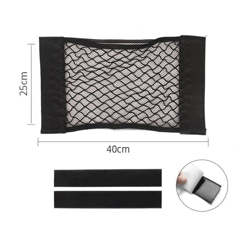 Product Introduction of Lưới Sắp Xếp Cốp Sau Ô Tô, Túi Đựng Đồ Thông Dụng Túi Dây Đàn Hồi Ghế, Miếng Dán Ma Thuật, Túi Đựng Đồ, Túi Sắp Xếp Ô Tô 25