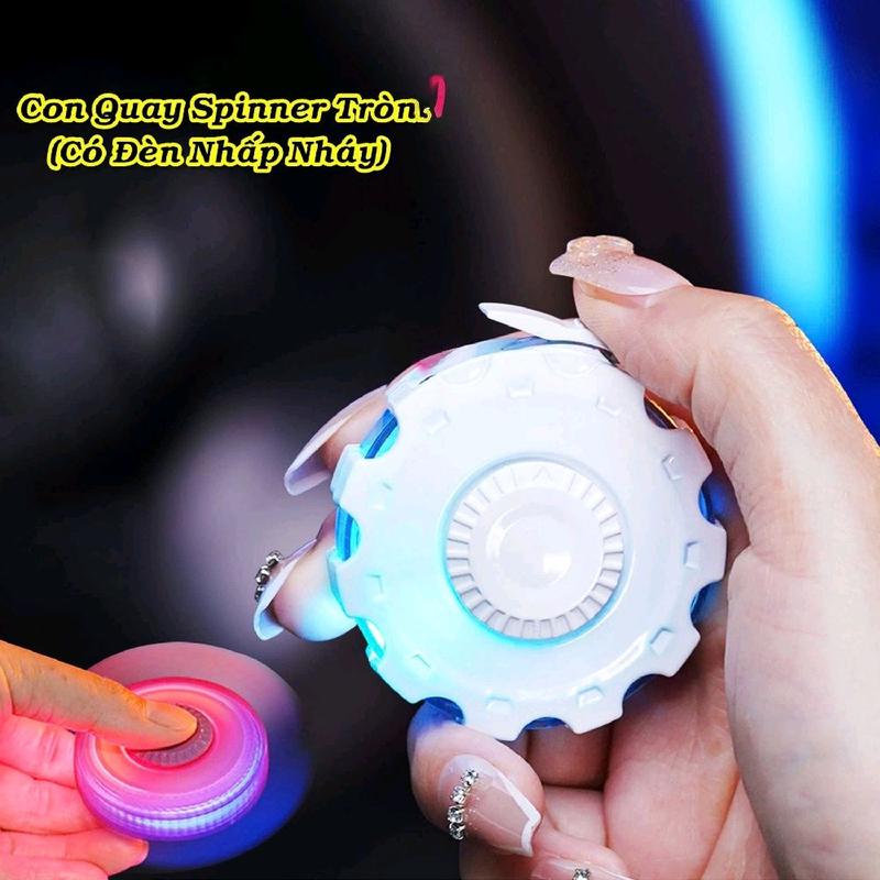 Đồ Chơi Con Xoay Quay Spinner Hình Tròn Có Đèn Nháp Nháy - Toy
