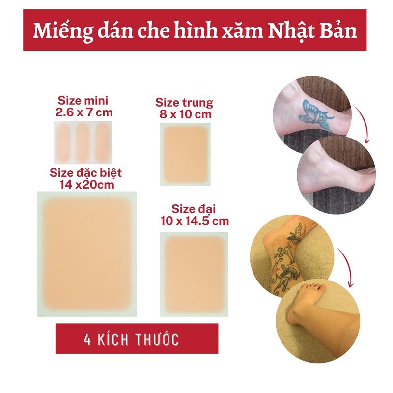 Miếng dán che hình xăm che khuyết điểm chống nước, chống mồ hôi
