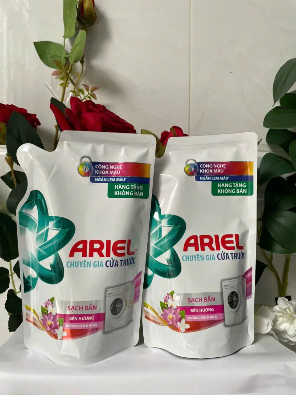 Combo 3 bịch nước giặt A riel 330g/bich mùi hương dịu nhẹ - hàng khuyến mãi