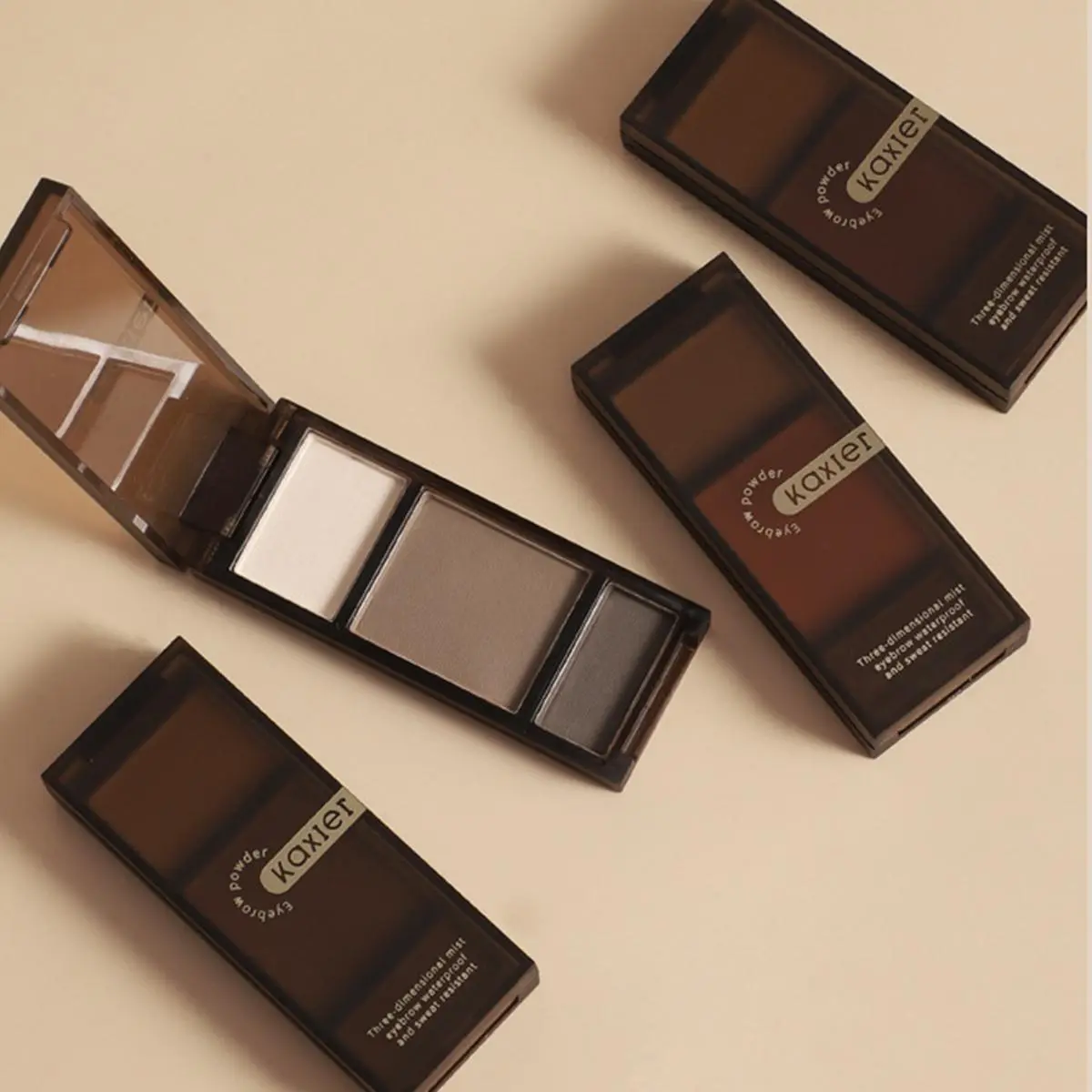 3-Color Natural Eyebrow Powder Palette for All Skin Types | Eyebrow Makeup Kit to Set Off & Contour | Neutral Shades#EyebrowPalette #NaturalEyebrow #EyeMakeup #BrowPowder #EyebrowContouring #NeutralMakeup
