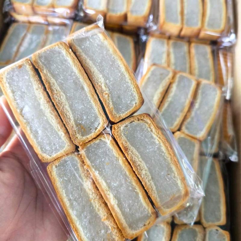 Combo 5 gói bánh xà lam dừa nướng tuổi thơ gói 6 cái chuẩn hương vị tuổi thơ nhân cơm dừa xào ít ngọt dùng ăn Ăn Vặt