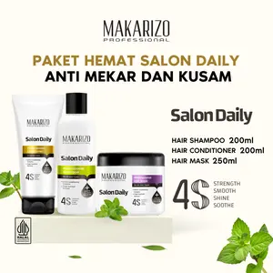 Paket Hemat Anti Mekar dan Kusam by Salon Daily - Makarizo Professional