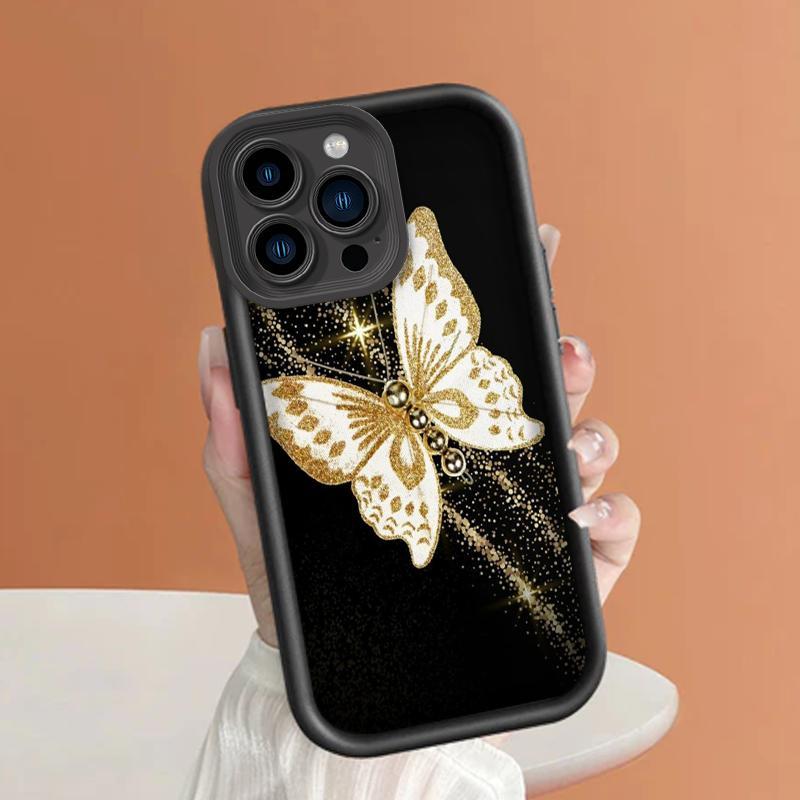 Casing Untuk Realme C2 2019 2020 C1 2018 C11 2020 C11 2021 C12 C15 C17 C20 C20A C21 C21Y C25 C25s C25Y C2s TPU Pro Kamera Artistik Berkilau Kupu-kupu Casing Soft Cover 6