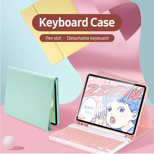 Book Cover R3dmi Pad Pro / P0c0 Pad 12.1 Inch 2024 Leather Flip Case Keyboard Wireless Mouse Bluetooth Sarung Casing Bahan Kulit cases protection 8