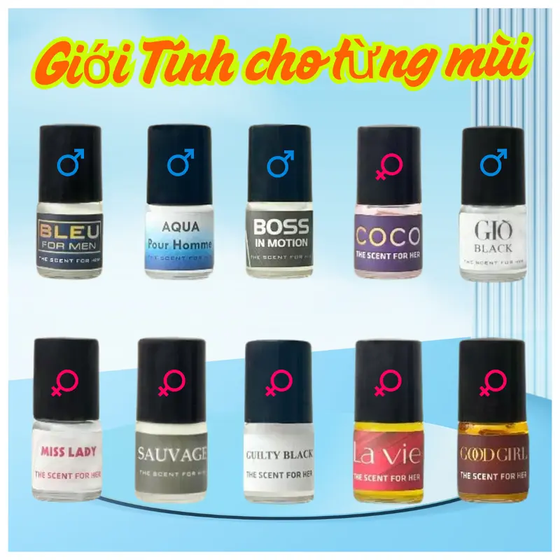 [Deal Sock 1k] Bộ sản phẩm nước hoa nam-nữ chất lượng cao,set nước hoa tester dạng lăn, lưu hương lâu từ 6-8h đổi trả miễn phí chính hãng mini 3ml 2